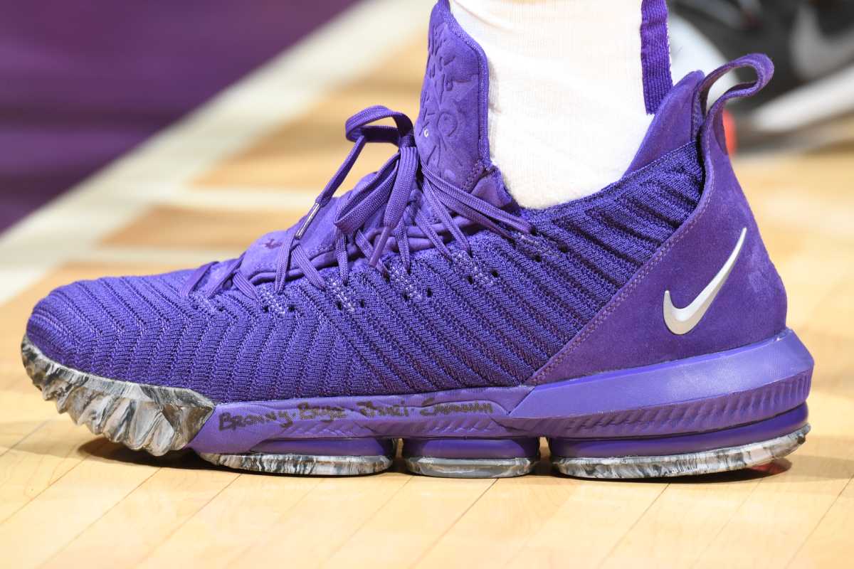 lebron james purple nikes
