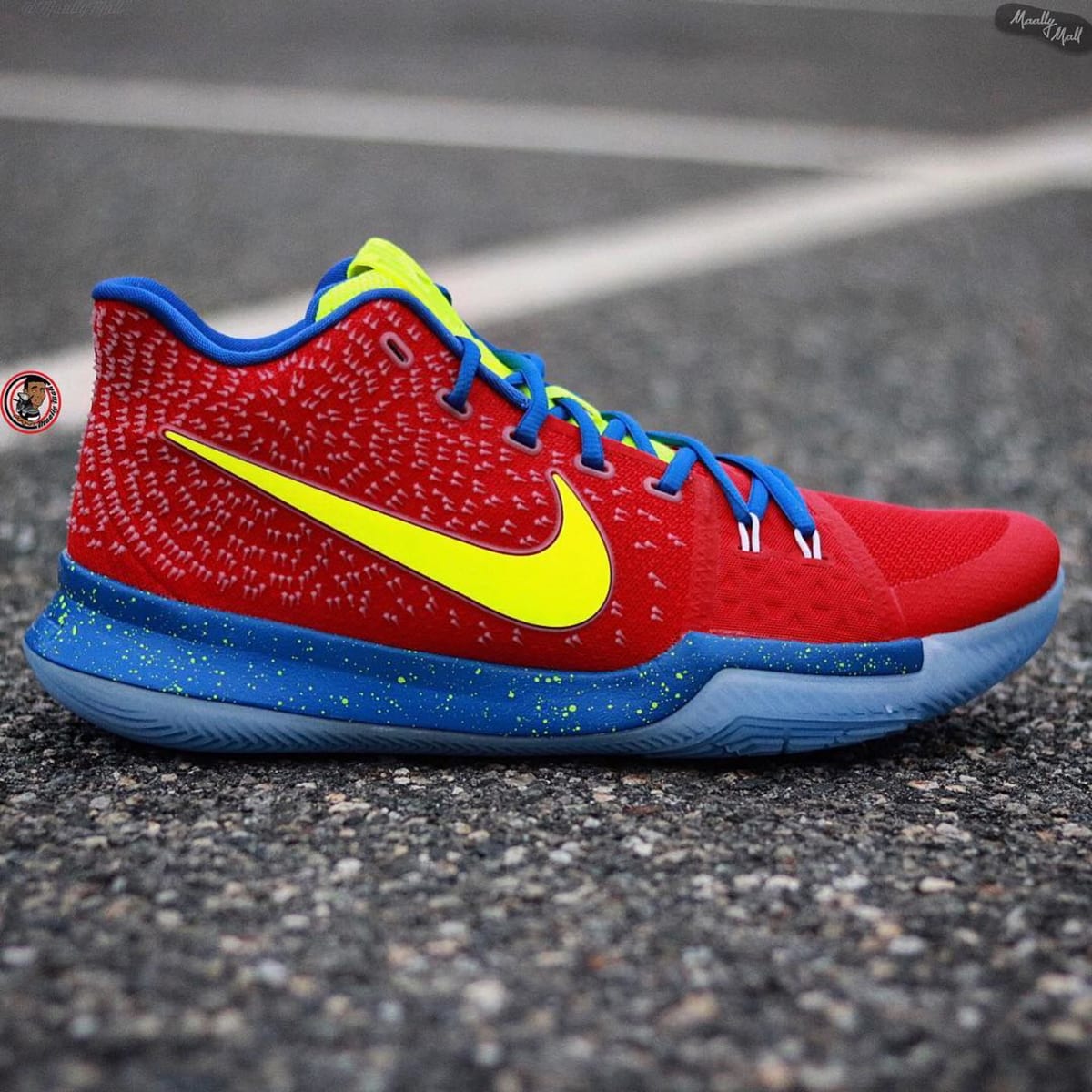 NIKEiD Kyrie 3 University Red Royal Volt - The Best Nike ID Kyrie 3 ...