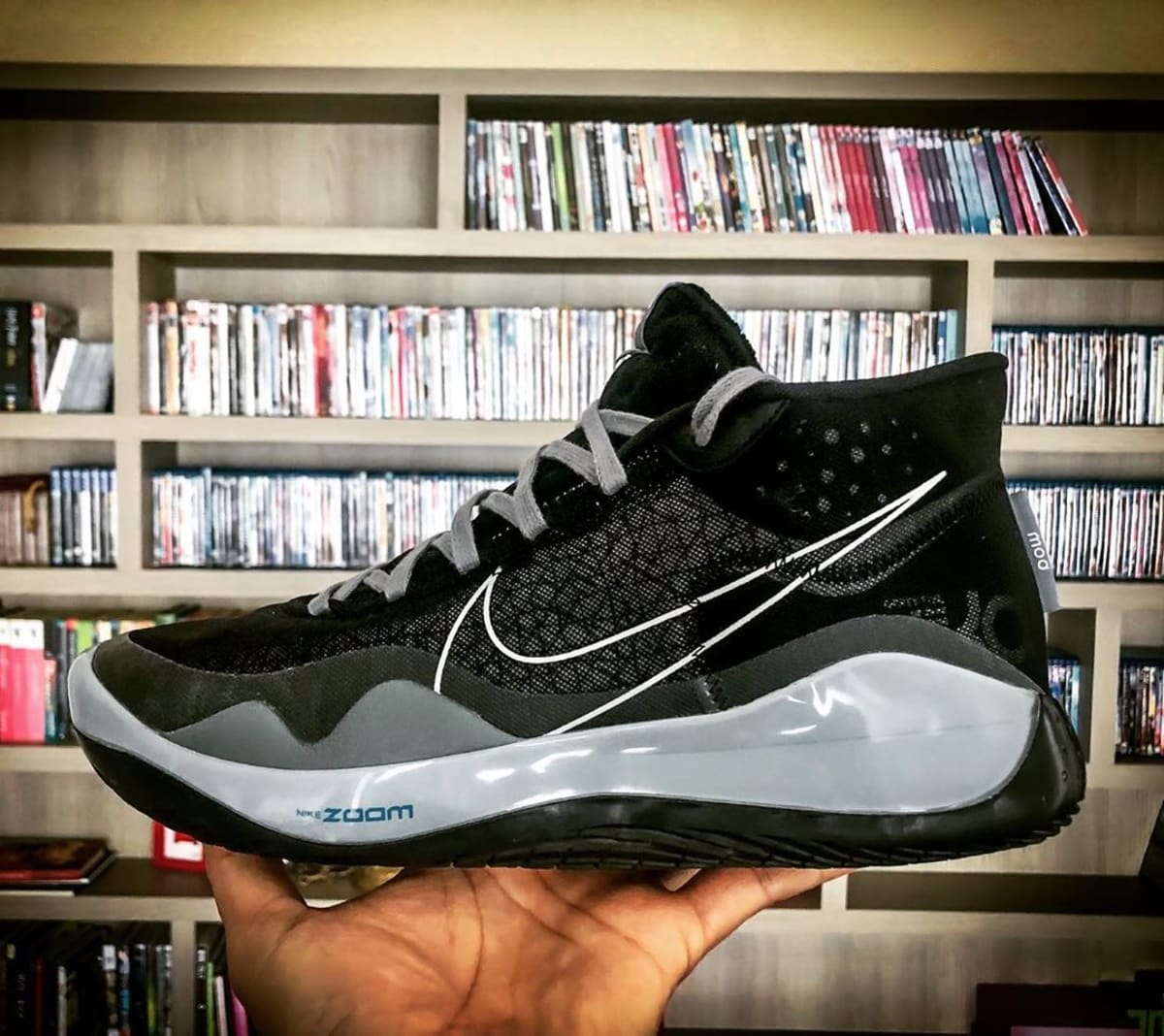 Nike By You KD 12 Black Cool Grey Wolf Grey Nike KD 12 By You Designs