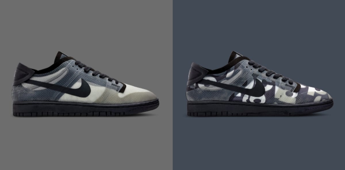 nike dunk low x cdg