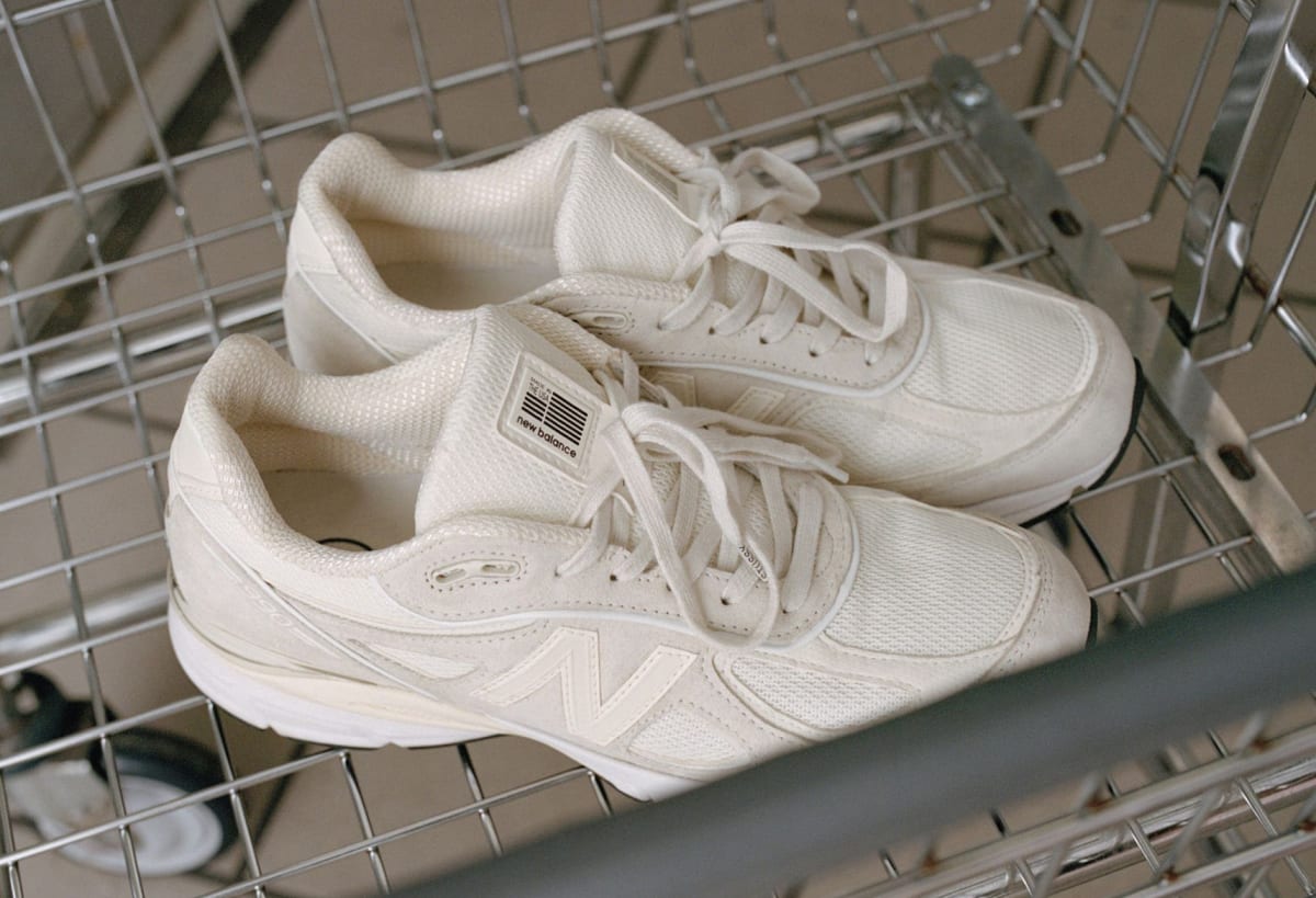 new balance 990 cream white