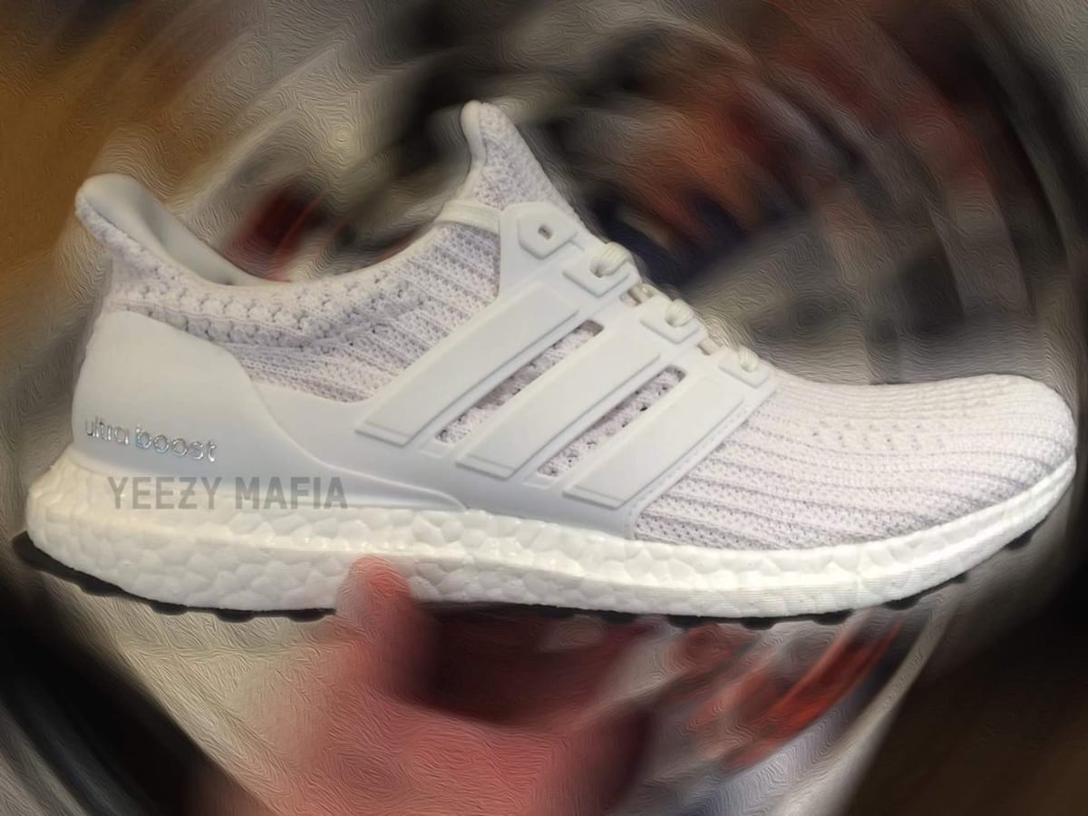 all white ultra boost 4.0 on feet