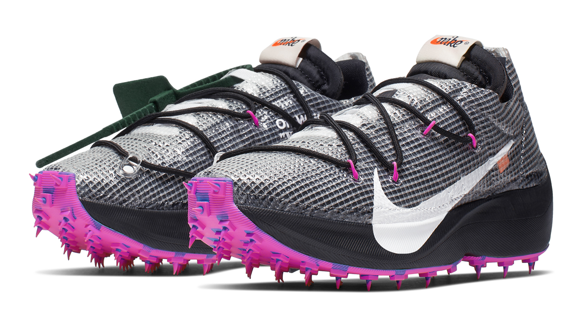 black and pink off white sneakers