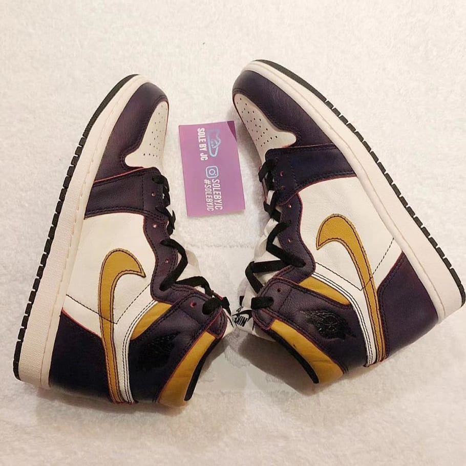 nike sb jordan 1 lakers release date