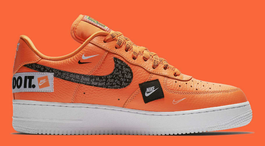 orange af1 just do it