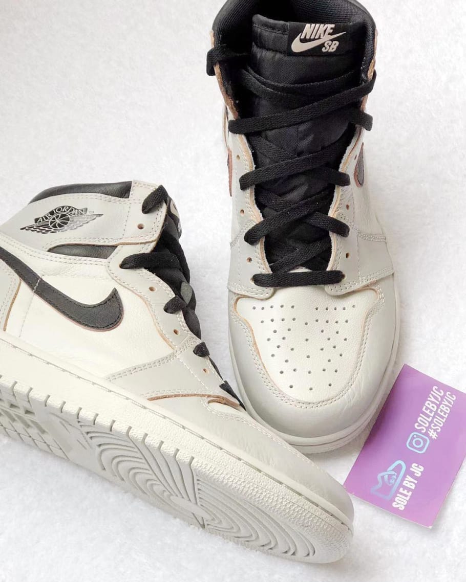 air jordan 1 sb light bone