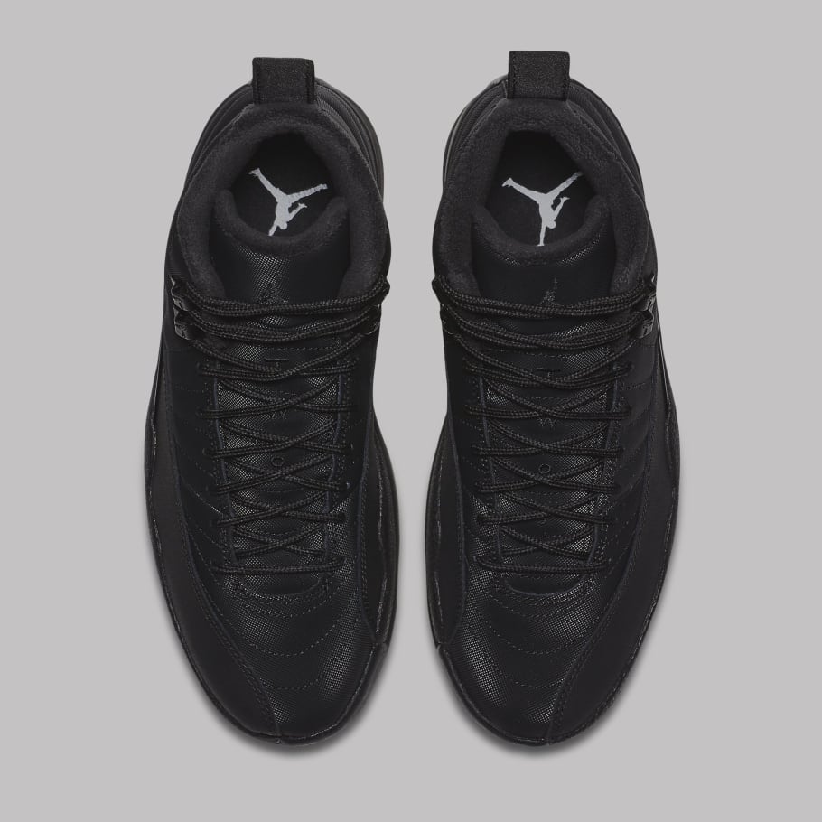 air jordan 12 retro wntr triple black