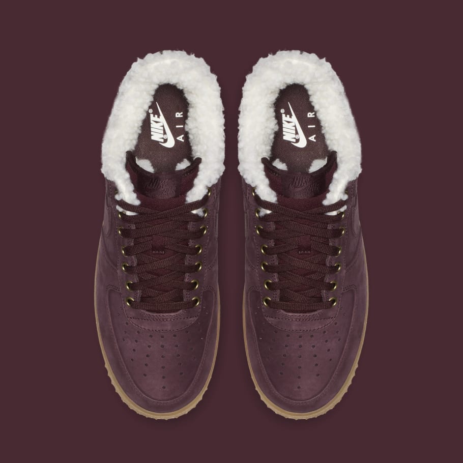nike air force 1 burgundy crush