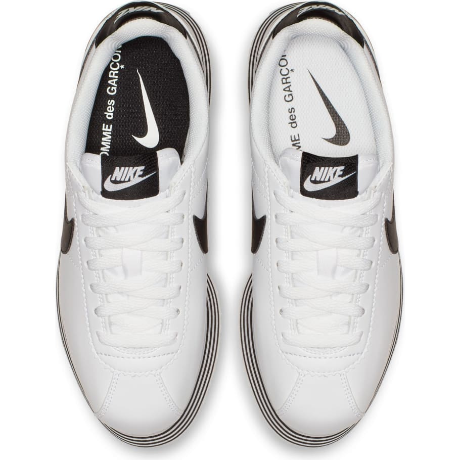 comme des garçons x nike cortez platform