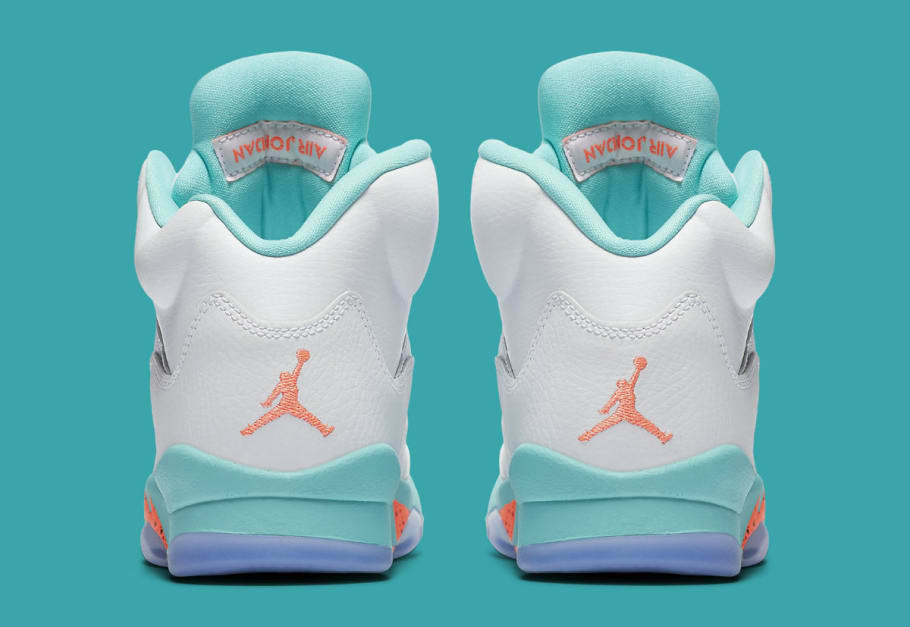 jordan 5 light aqua grade school