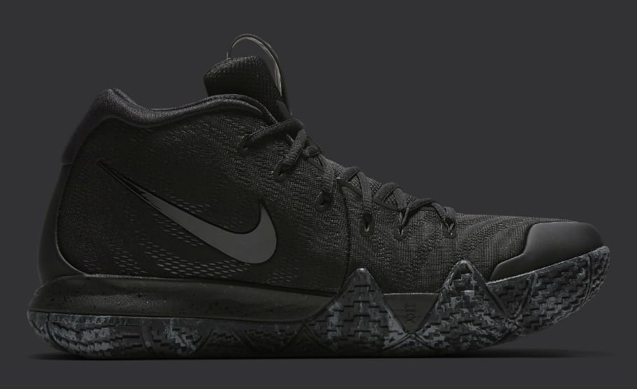 kyrie 4 black and grey