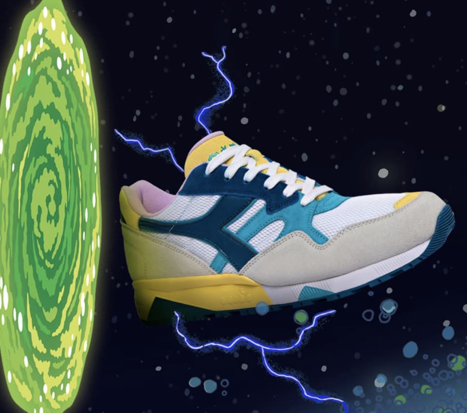 rick and morty sneakers diadora