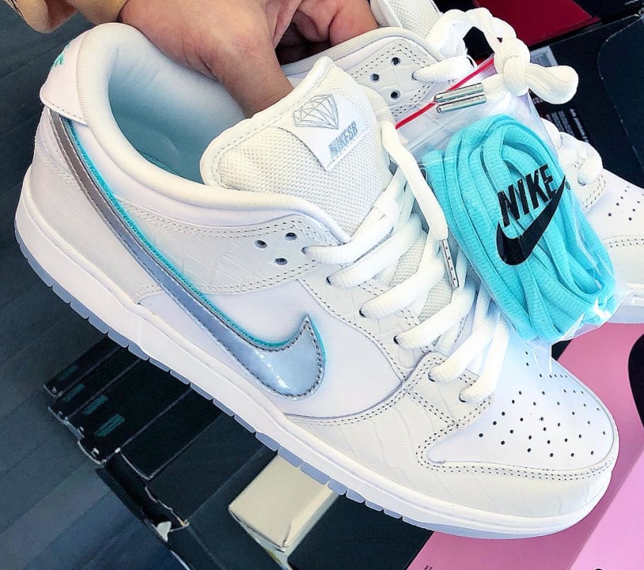 white tiffany dunks