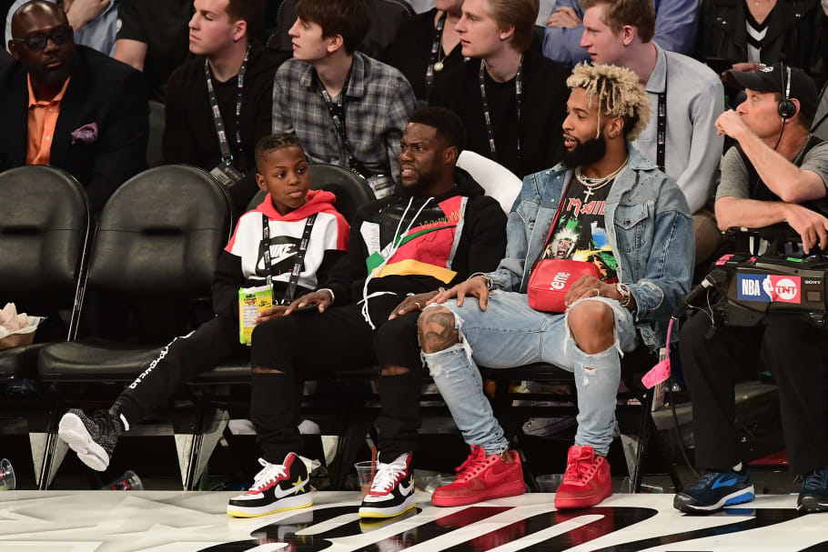 odell beckham jr air force 1 red