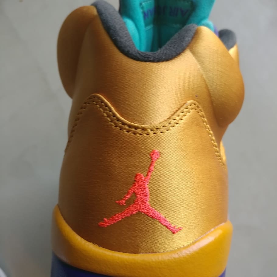 fresh prince jordan 5 gold