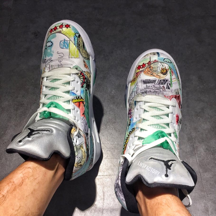 nike air jordan 5 retro wings