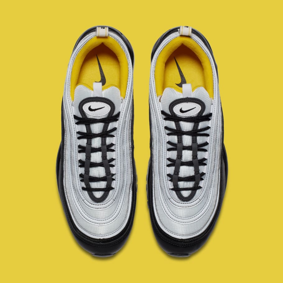 nike air max 97 black white amarillo