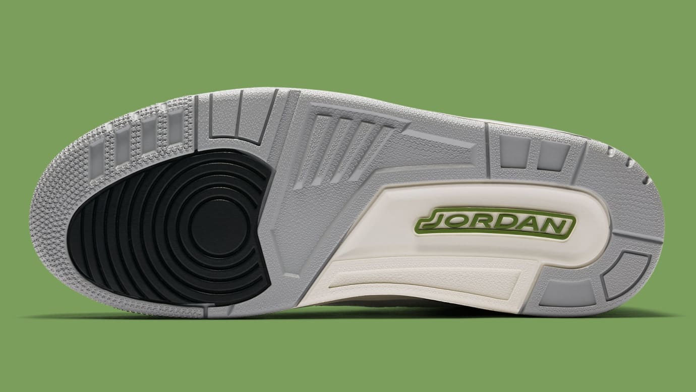 air jordan 3 grey green