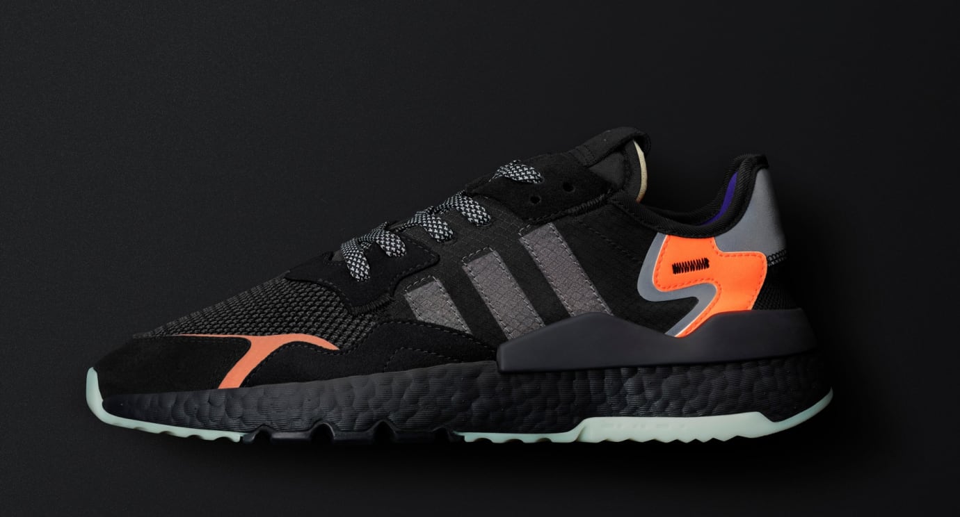 nite jogger orange black