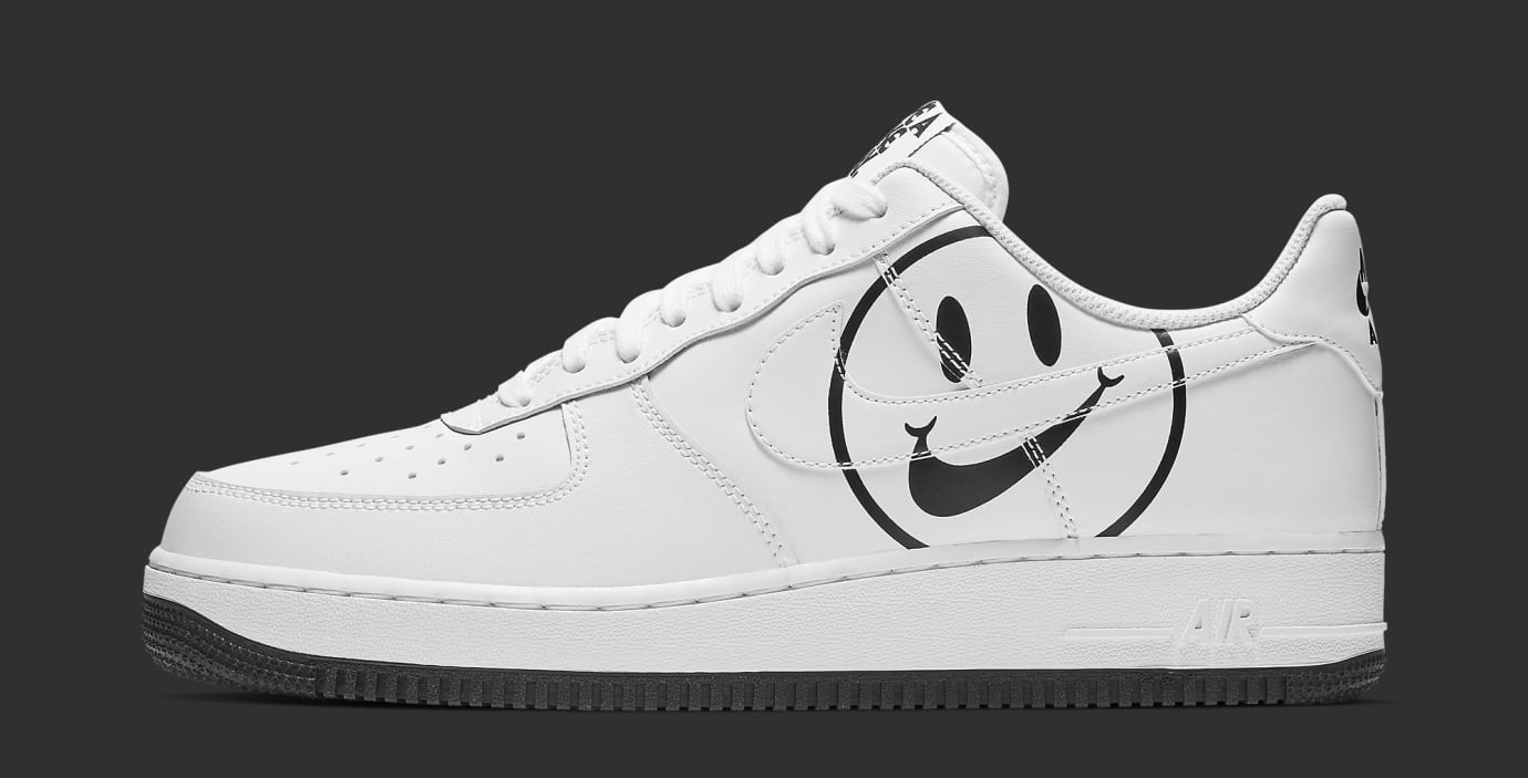 smiley face nike air force 1