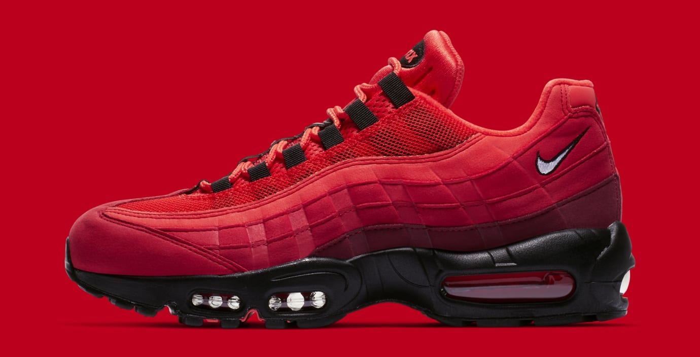 red and black nike 95