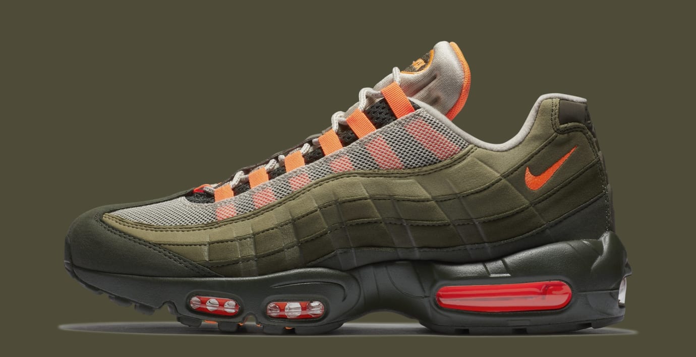 orange and green air max 95