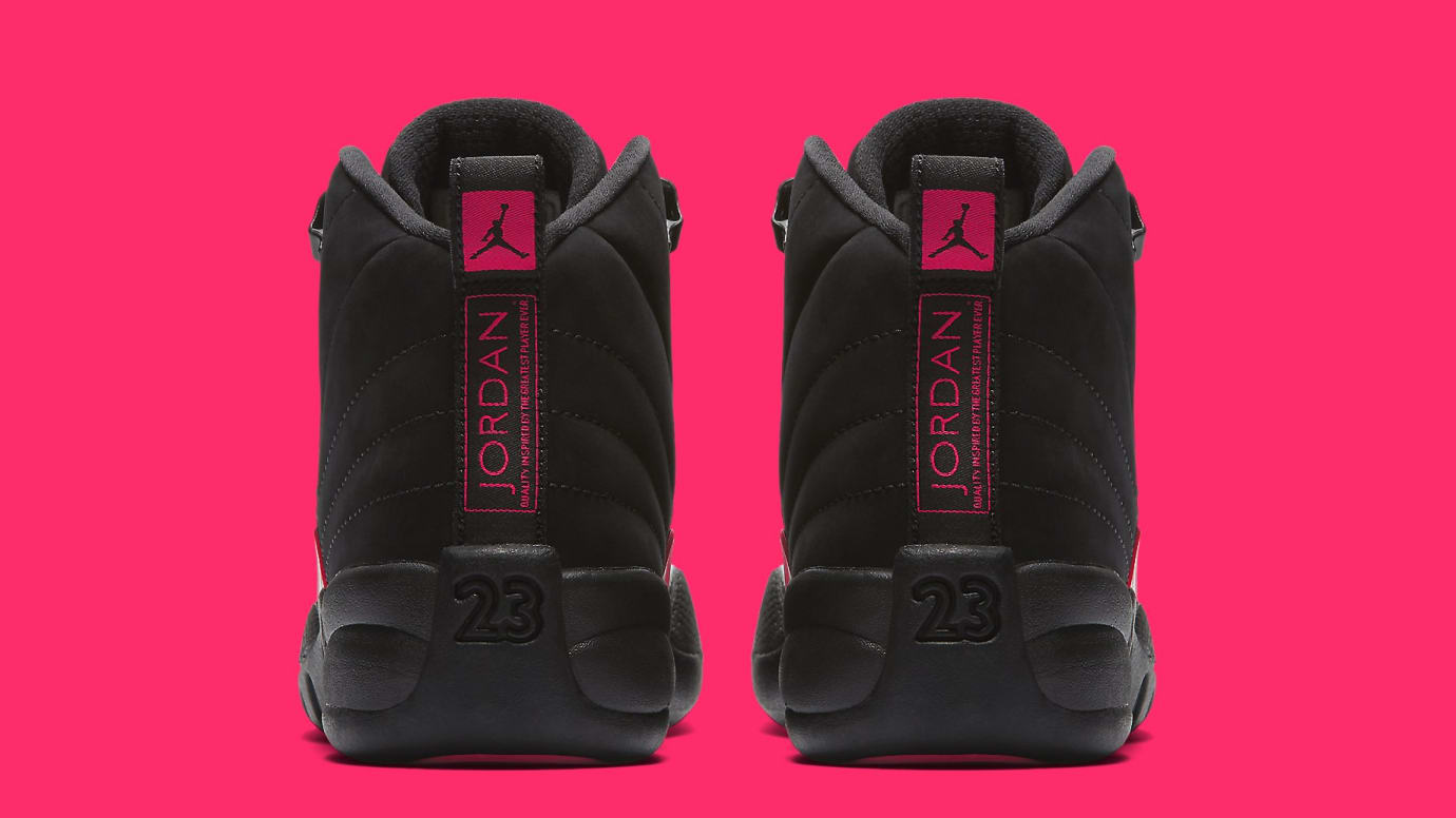 pink and black jordan 12
