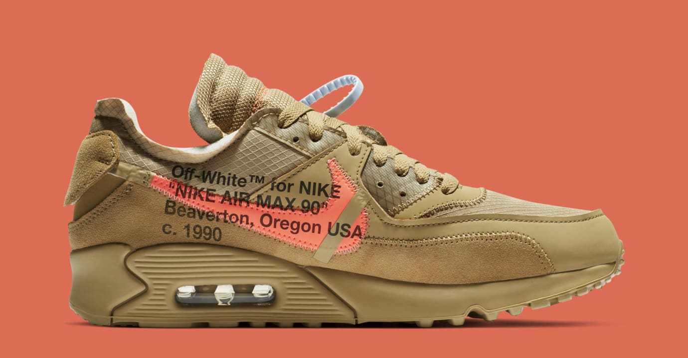 air max 90 off white desert ore release date