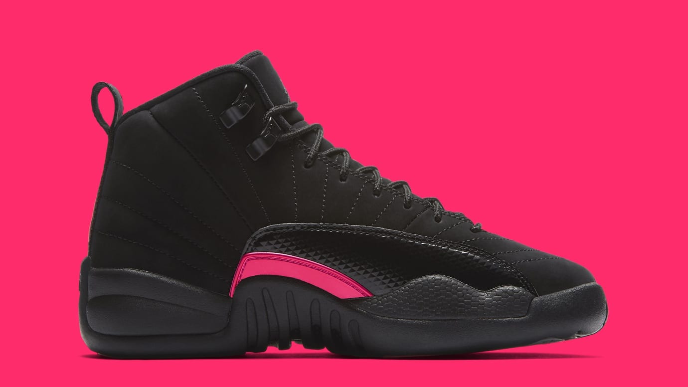 jordan 12 retro black rush pink