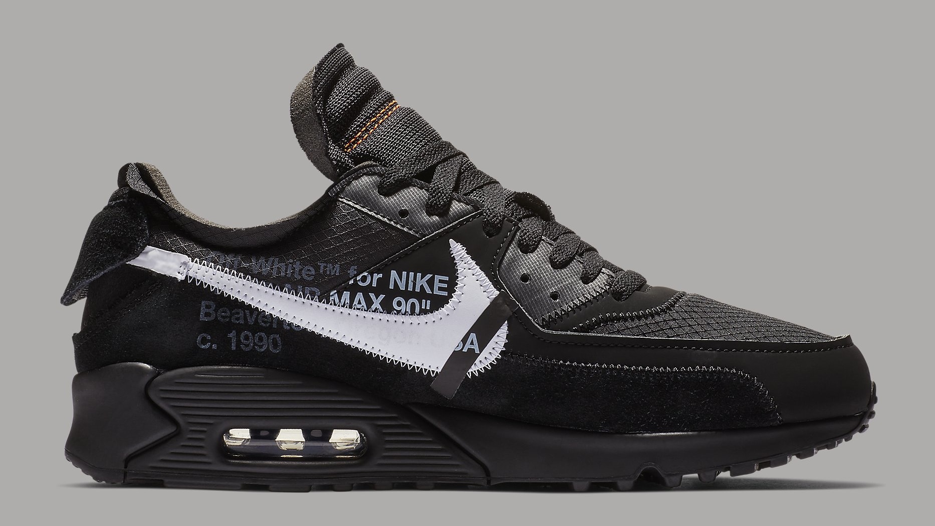 nike air max 90 off white black release date