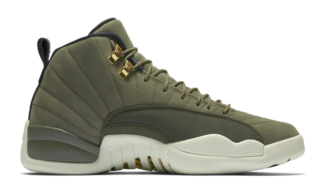 green suede jordan 12