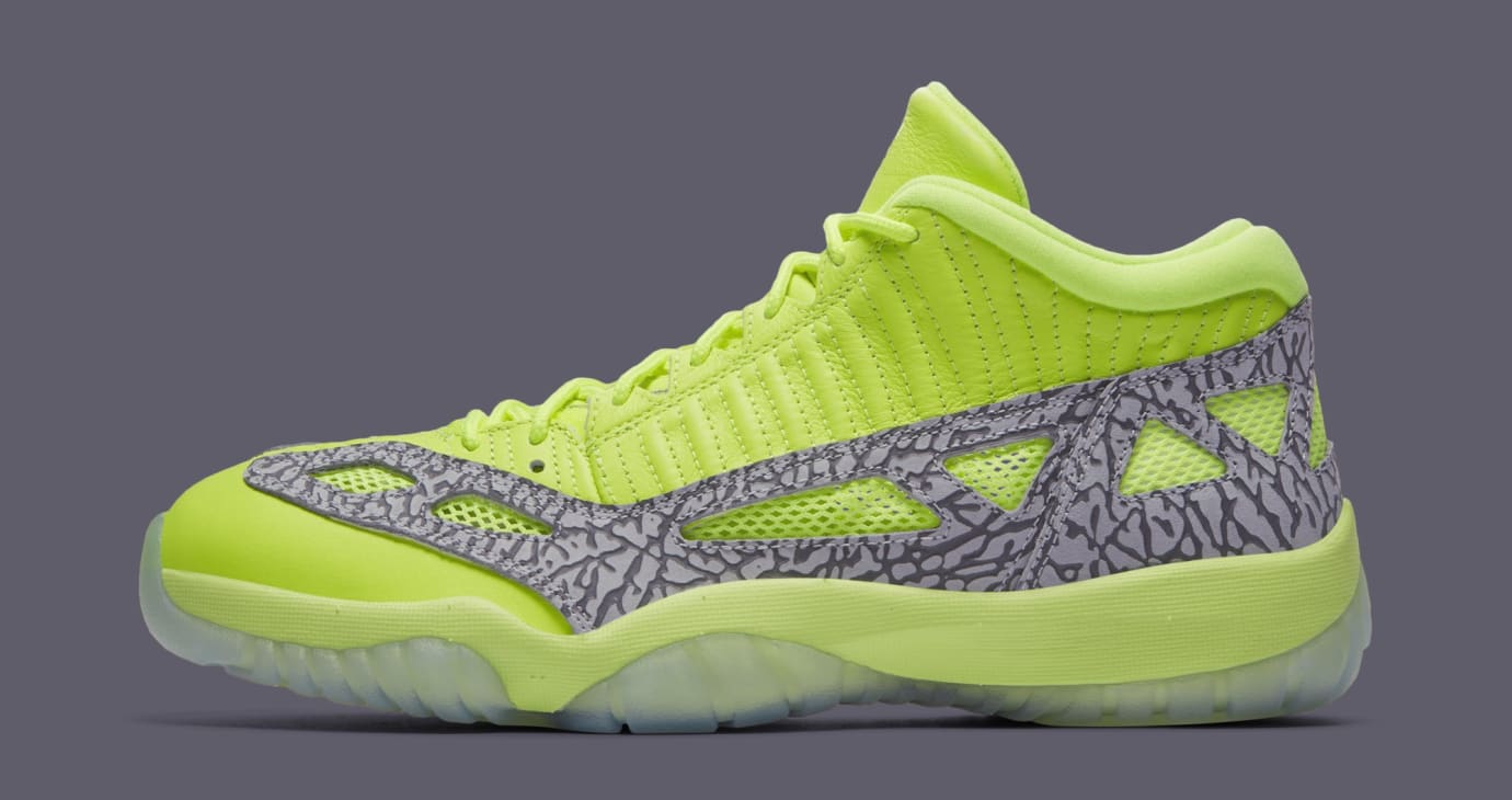 lime green jordans 11