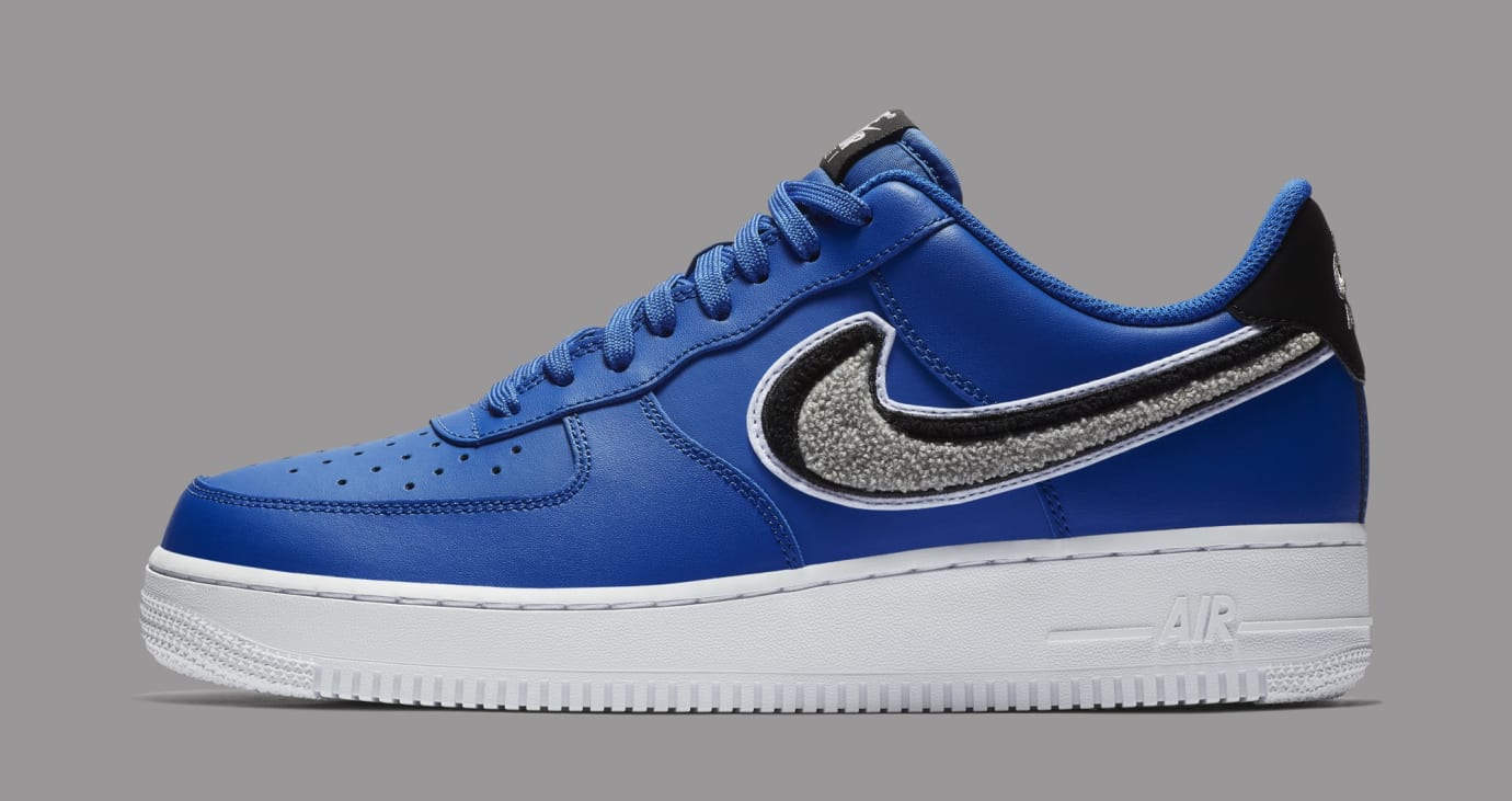 air force 1s blue swoosh