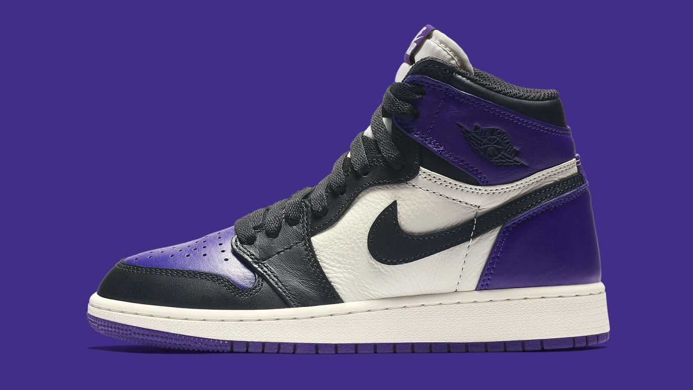 court purple jordan 1 kids