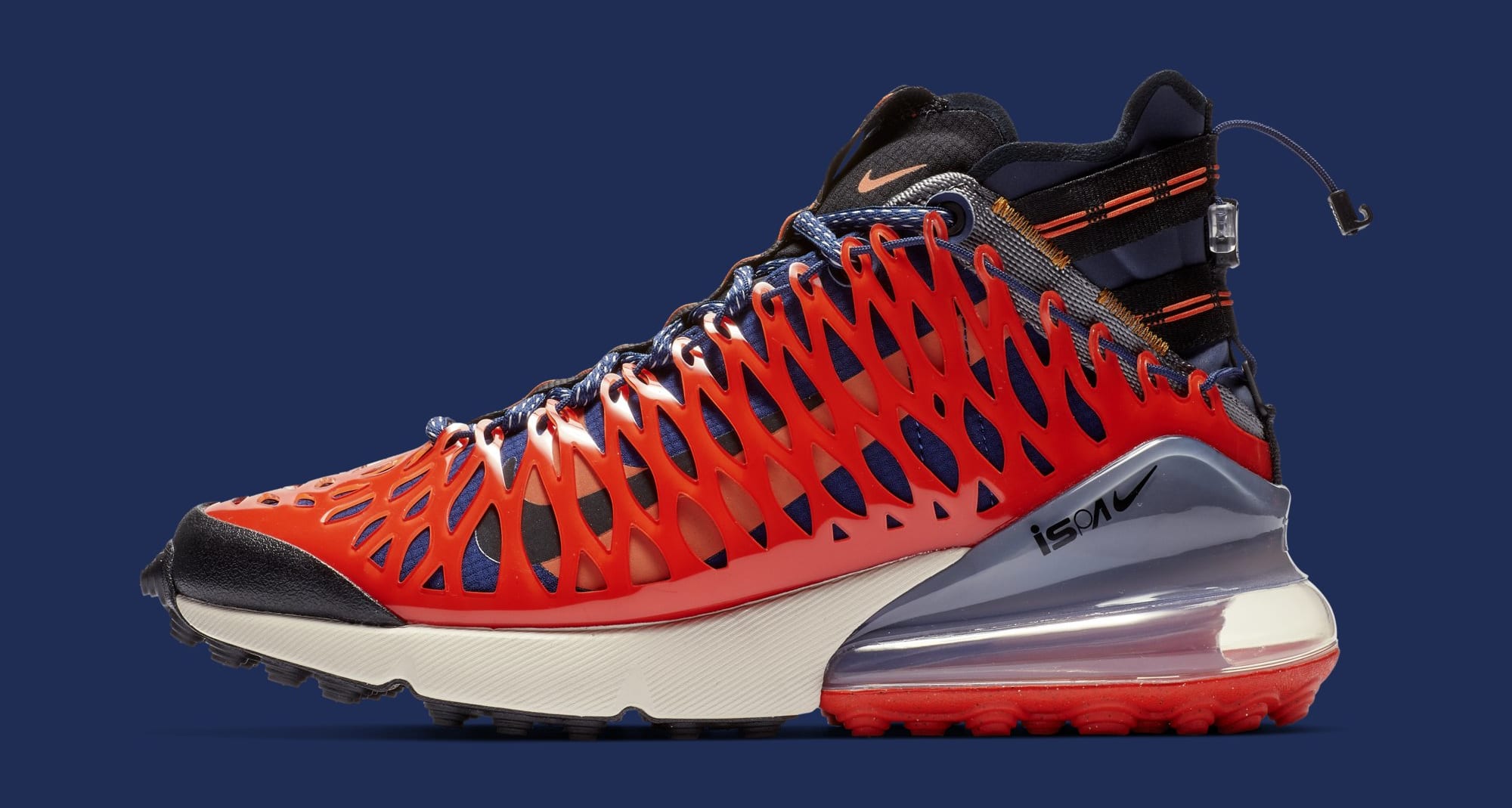 nike air max 270 ispa blue void & terra orange