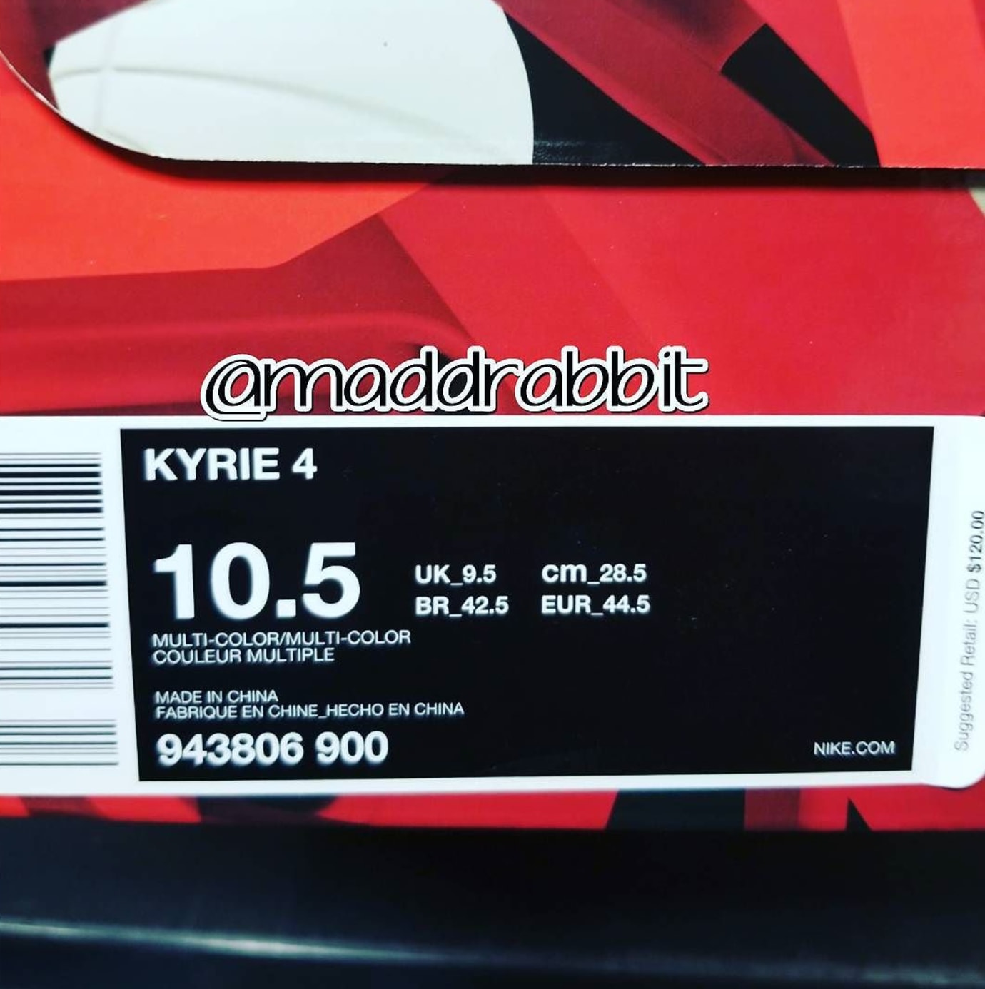 Nike Kyrie 4 Confetti Multicolor Yellow Purple Release Date 943806-900 Box