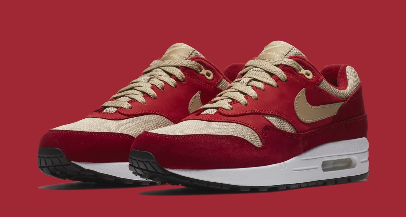 atmos x nike air max 1 red curry