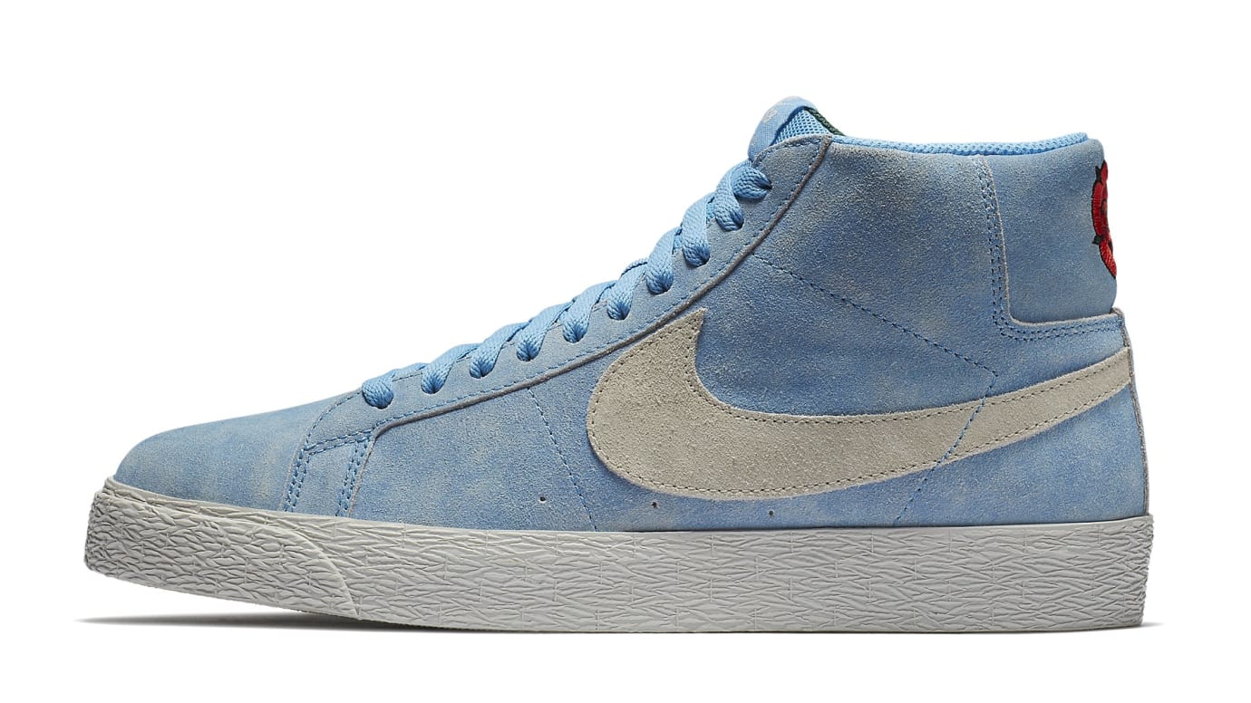 Lance Mountain x Nike SB Blazer Mid Blue/White Release Date | Sole