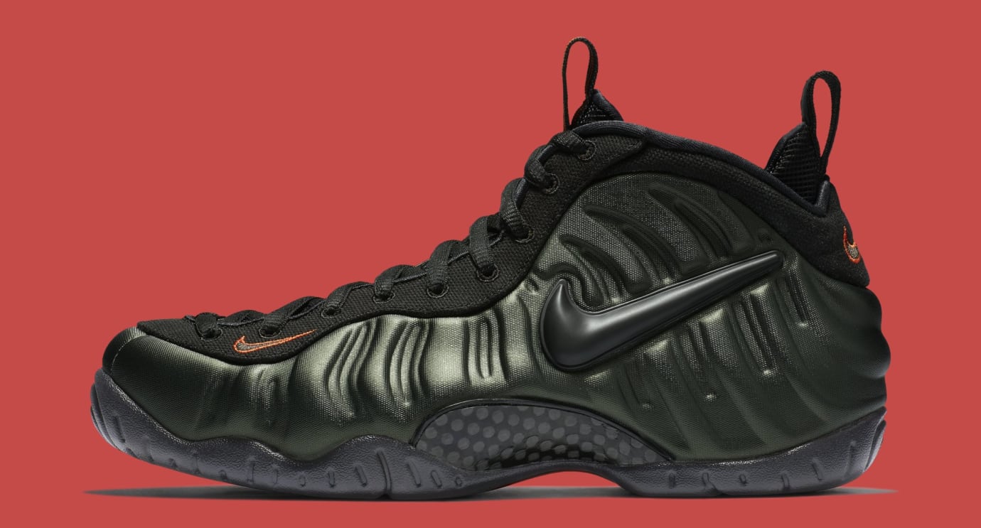 nike foamposite green and orange