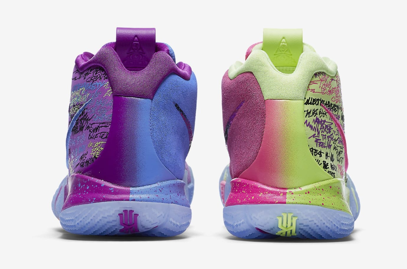 purple and yellow kyrie 4