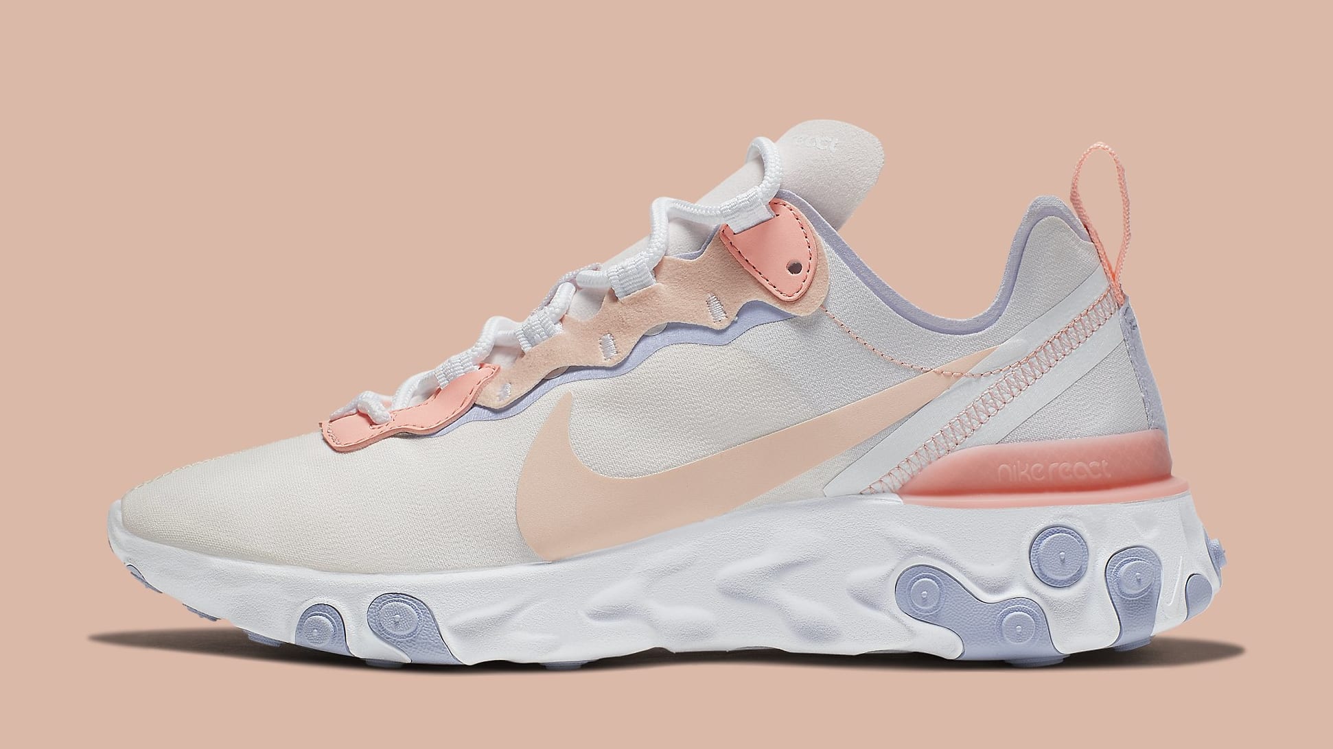 Nike React Element 55 Women S Pale Pink Release Date Bq2728 601 Sole Collector