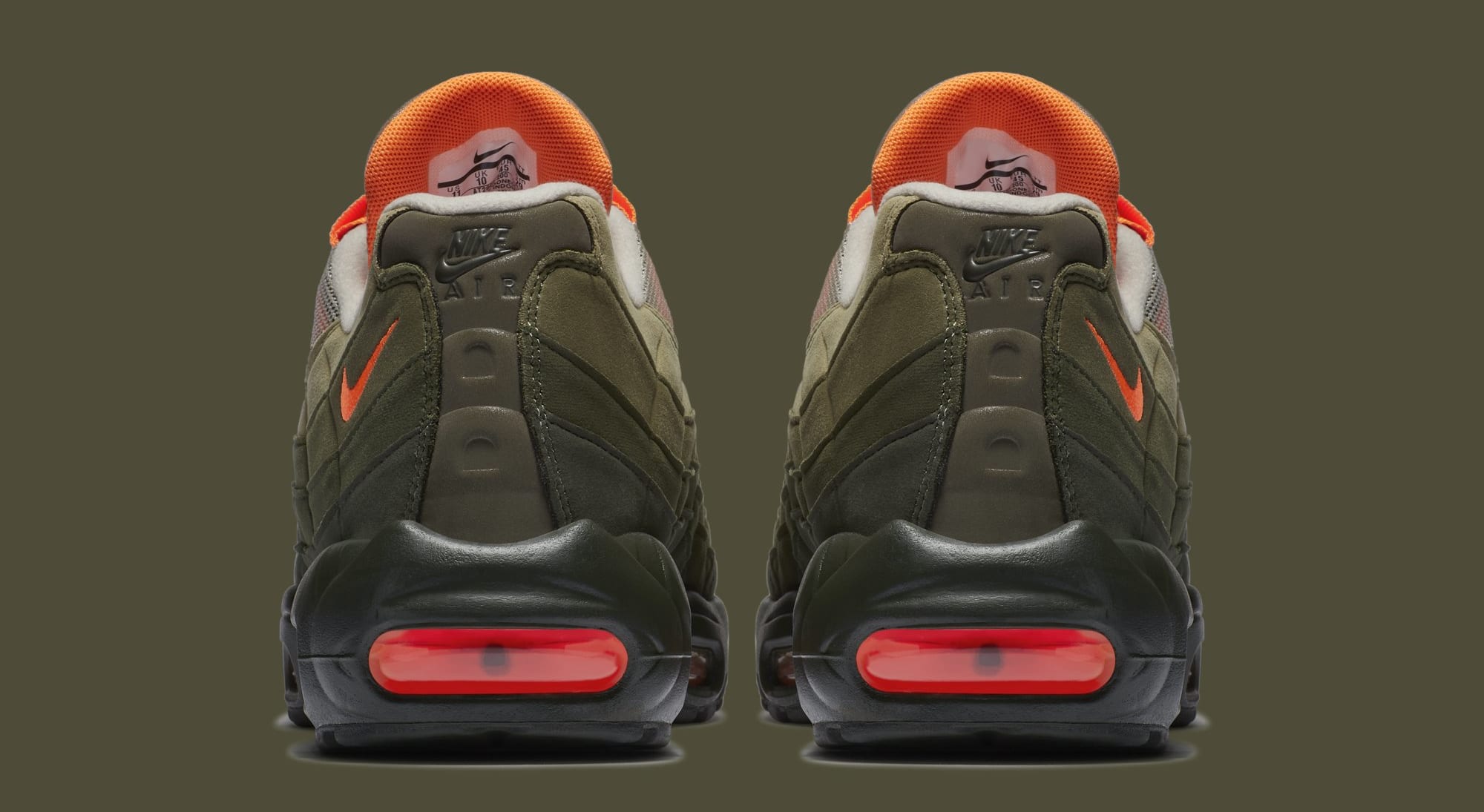 air max 95 olive green orange