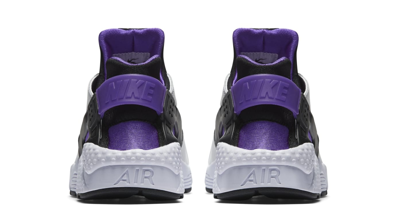 purple black and white huaraches