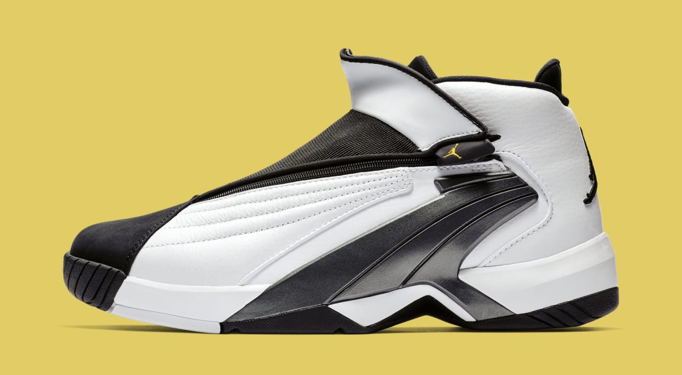 Jordan Jumpman Swift 'White/Black/Tour Yellow' AT2555-100 (Lateral)