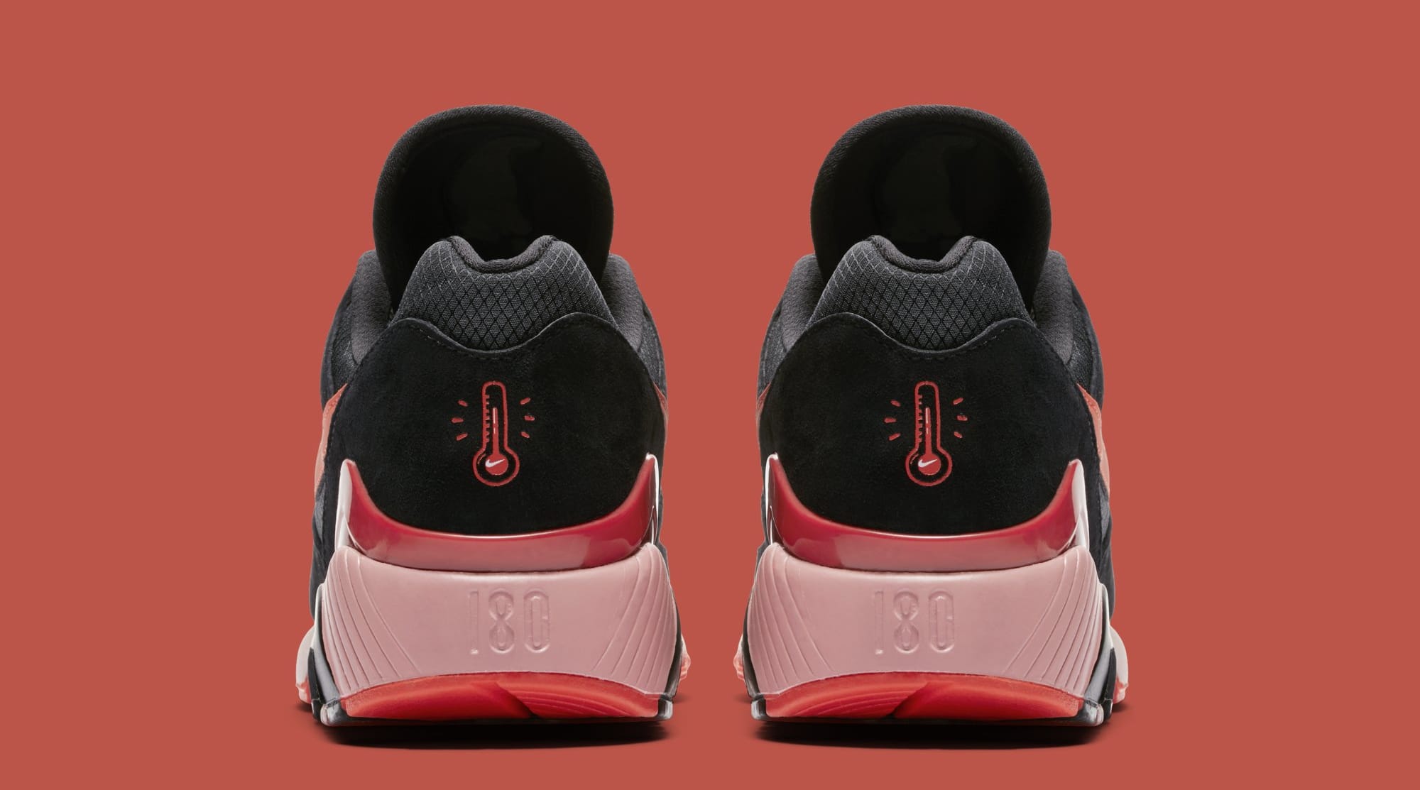 Nike Air Max 180 'Black/Team Orange/University Red' AV3734-001 ... Image via Nike Nike Air Max 180 'Black/Team Orange/University Red' AV3734- 001