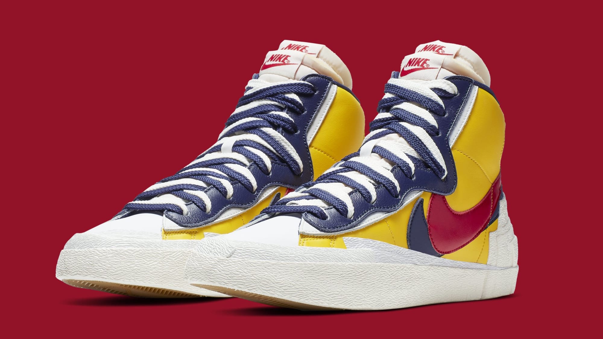 Sacai x Nike Blazer High BV0072-001 BV0072-700 Collection Release Date Sole Collector