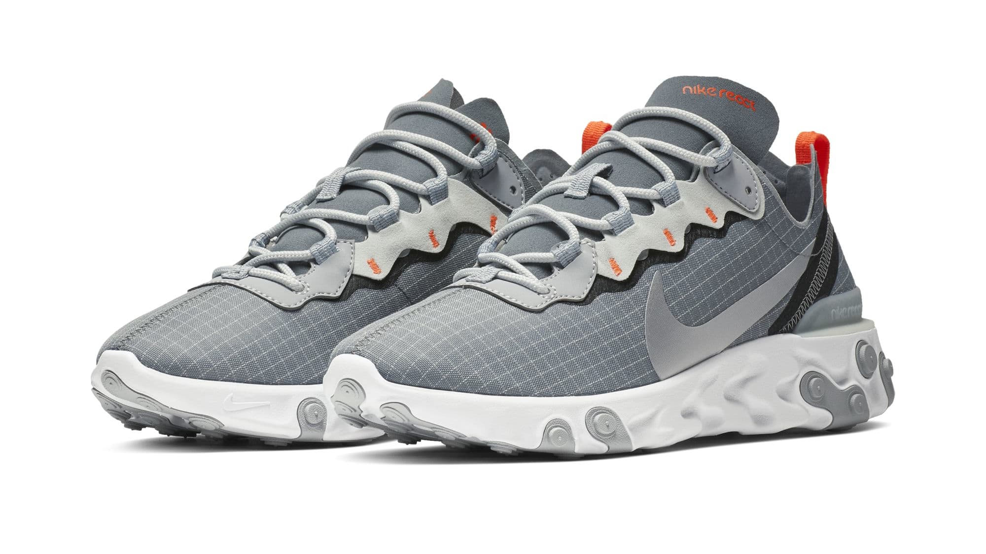 nike react element 55 black and orange