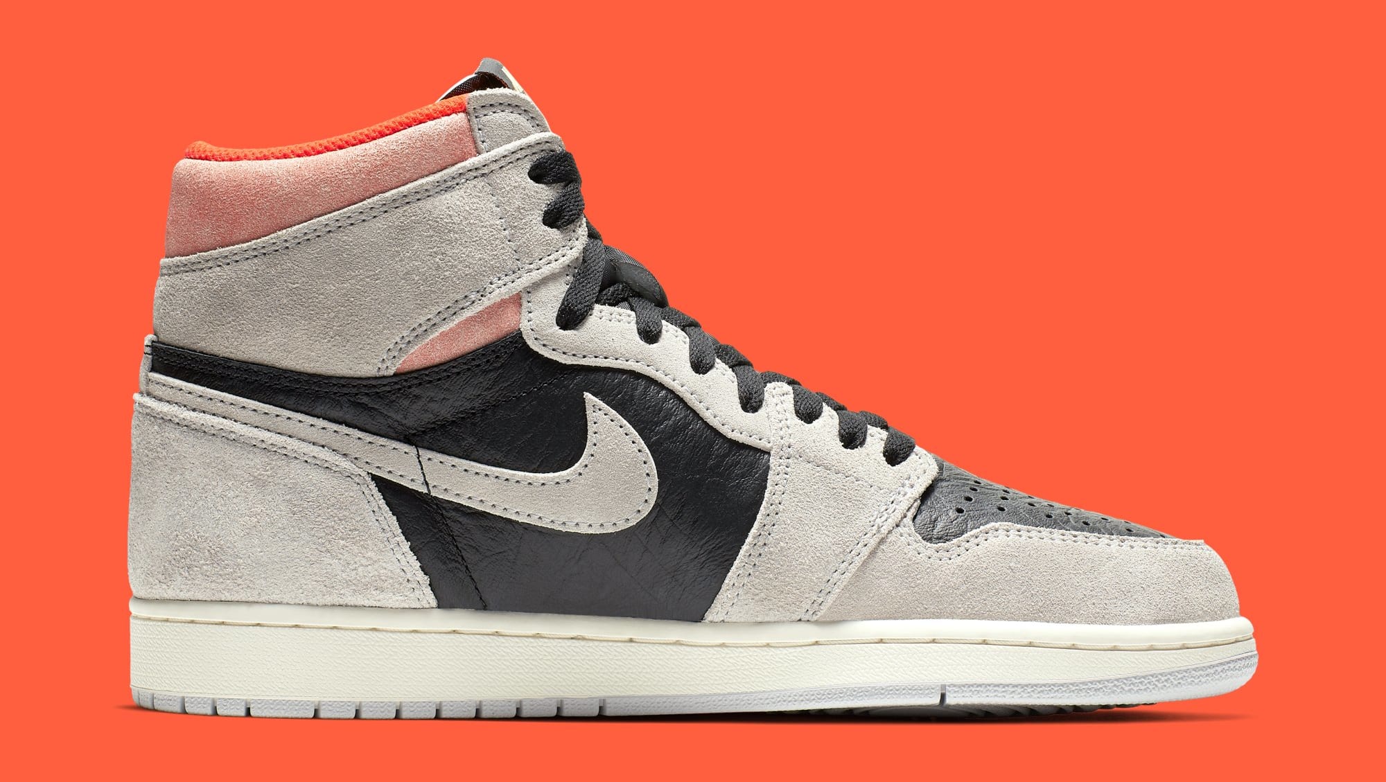 Air Jordan 1 Neutral Grey Hyper Crimson White Black 5550 018 Release Date Sole Collector