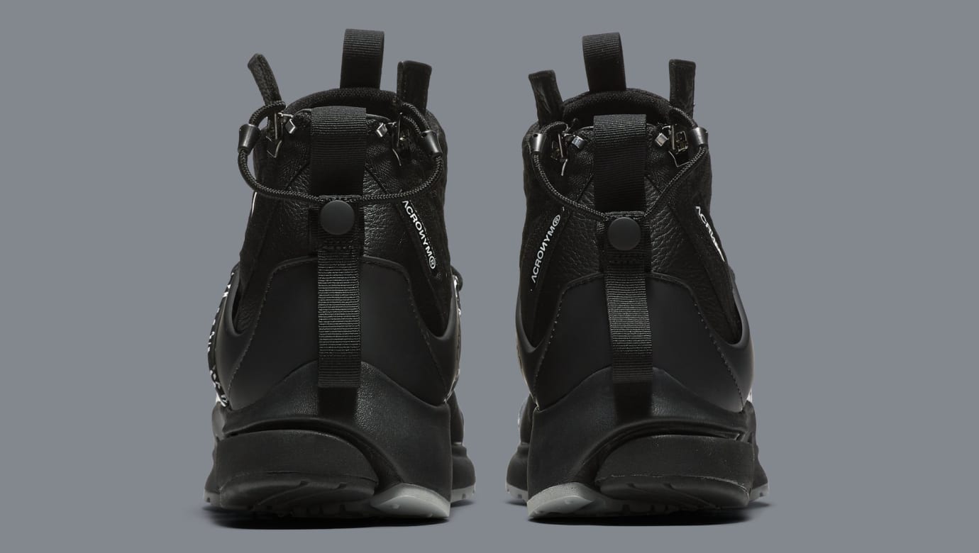Acronym x Nike Air Presto Mid 'Cool Grey/Black' AH7832-001 (Heel)