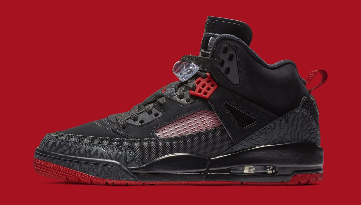 black spizike jordans